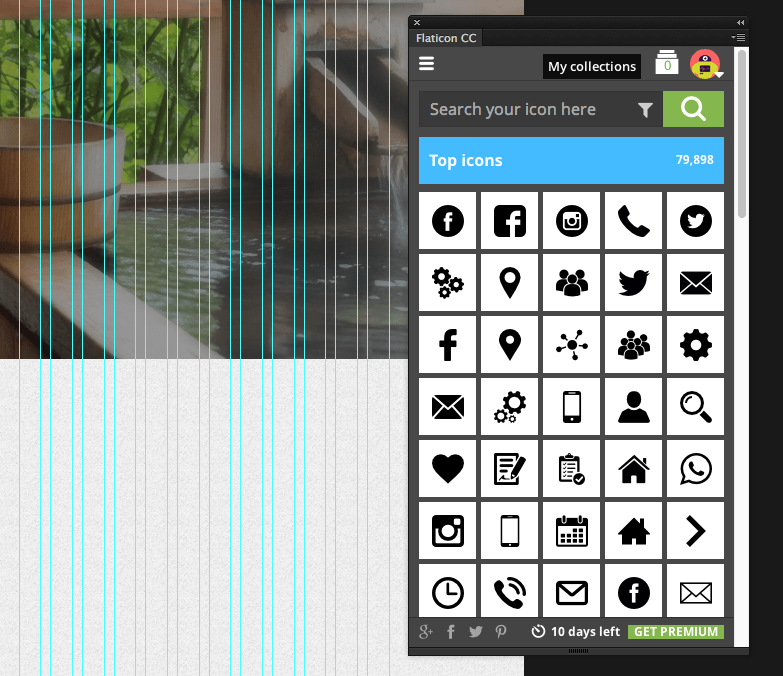 photoshopでアイコンを使いこなすプラグイン「flaticon photoshop」