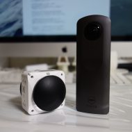 360度VRカメラ「THETA V」と 「4KVR360」の写真&動画の画質比較です。